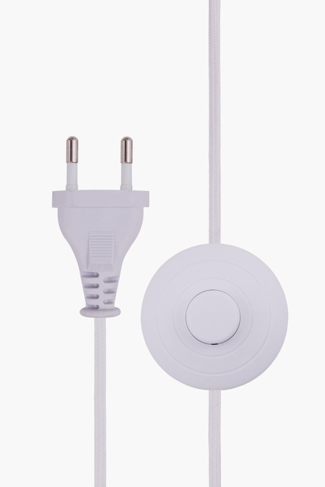 Lampa stojąca ceramiczna japandi boucle Florian Globen Lighting włącznik